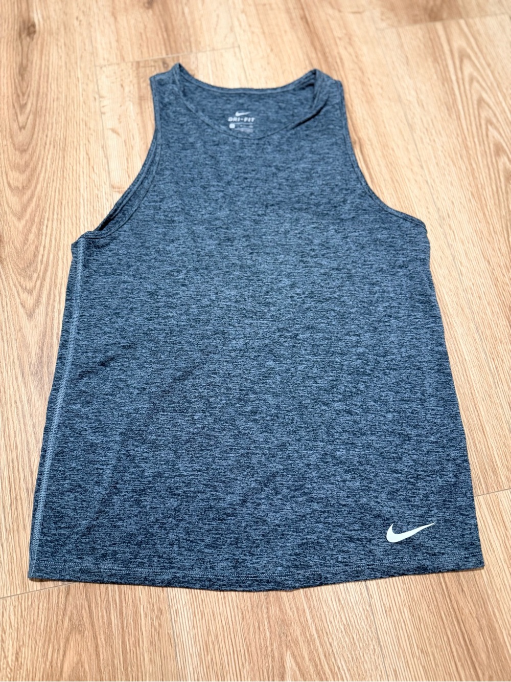 Nike Dri-FIT Unisex S gray Heather Tank Top Sleeveless Training Gym Shirt